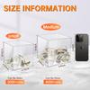 AIPOR Clear Piggy Bank for Adults Kids Must Break to Open,Unopenable Acrylic Piggy Bank Money Saving Box Birthday Gift for Boys Girls,Size (Clear, 15 * 15CM) view 2
