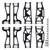 AllinRC RC Suspension Arms Aluminum Front & Rear Upper Lower Arms Kit for Traxxas WideMaxx 8995 8998 8999 Upgrade Parts, 8PCS (Black) view 1