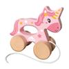 SES Creative 13137 - Push and Pull 2 in 1 Wooden Unicorn, Real Wood, Modern Design, Made for Children 18 Months and Older view 2