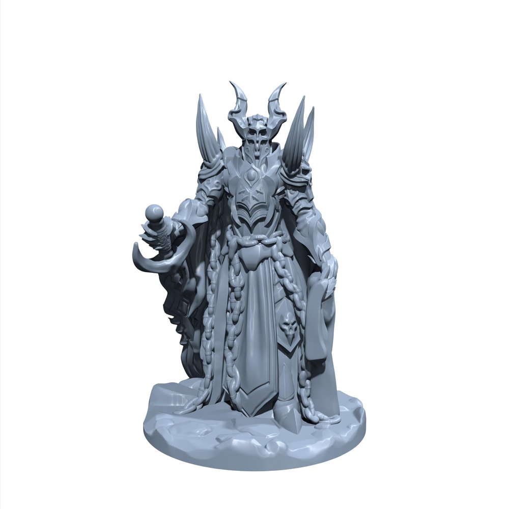 Baron Morghoul The Impaler | Dark Conqueror | Death Knight Miniature for Tabletop Games Like D&D and War Gaming Large