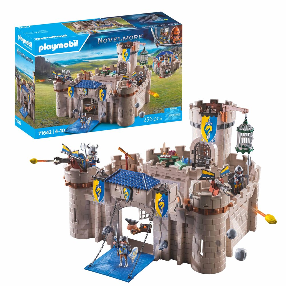 PLAYMOBIL Novelmore 71642 Arwynn's Castle, including three knights and numerous accessories for realistic combat, action-packed toys for children aged 4 and up