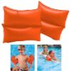 12 Pairs Large Inflatable Arm Bands Kids Swim Floaties Float Wings Pool Beach Children Swimming Floats Floater Sleeves Armlets Tubes Flotation Orange 10"X6.5" Armbands Water Fun Floating Training view 3