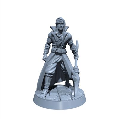 Harlan Seablade | Dock Side Assassin | Pirate Ship Crew Mate | Dragon Cult Miniature for Tabletop Games Like D&D 5e and TTRPG War Gaming Large