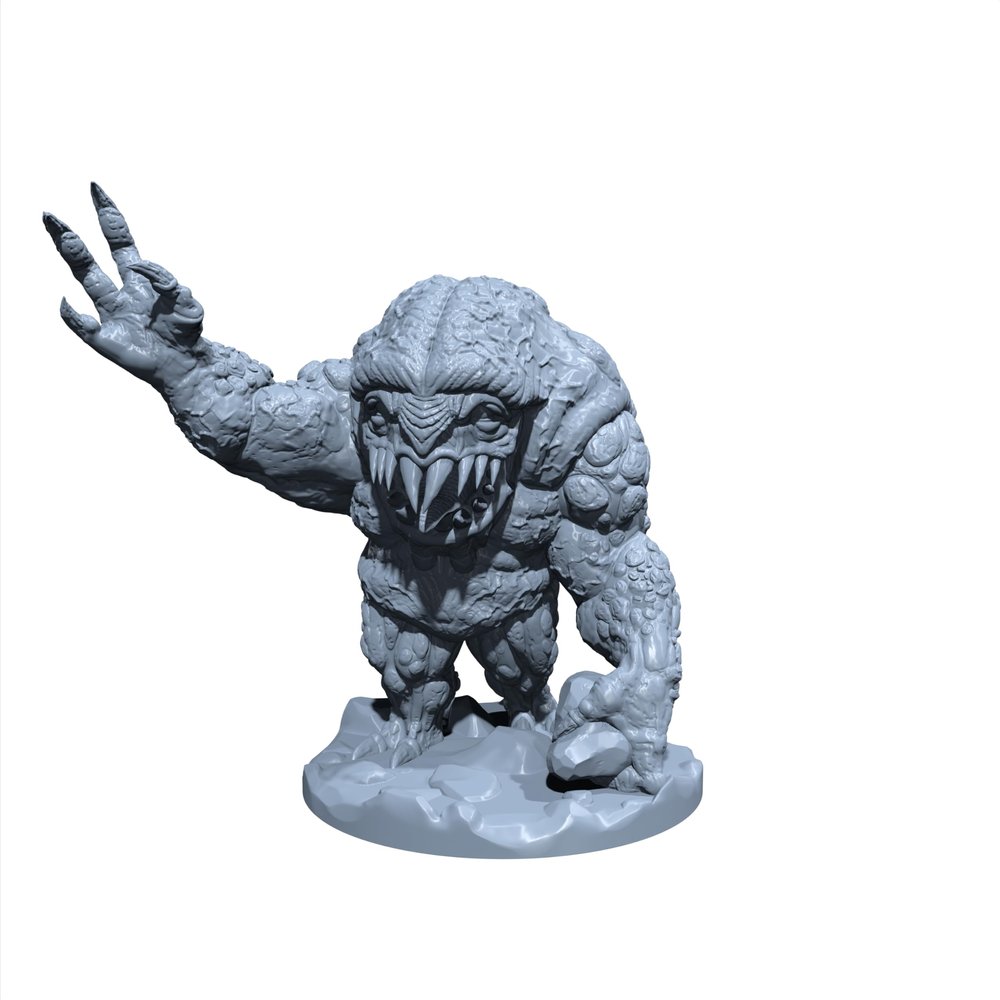Burrox The Ground Fury | Dire Moleman | Molefolk | Underdark Miniature for Tabletop Games Like D&D 5e and TTRPG War Gaming Large
