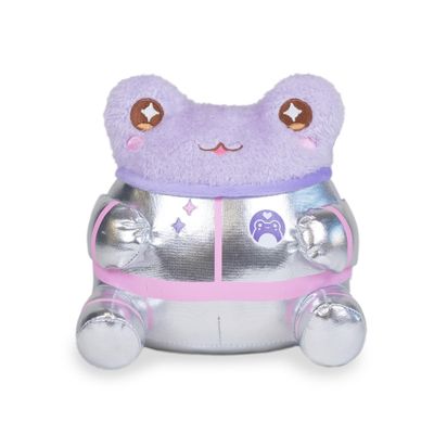 Cuddle Barn PlushGoals - Lil Series Astronaut Wawa Purple Kawaii Cute Soft Frog Plush Toy, 6 inches