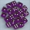 212 Main 23807 12 mm Set of Purple with White Translucent D6 Dice Set of 36 view 1