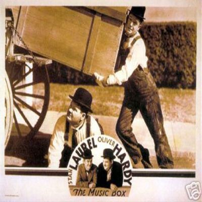 212 Main 5910-12x18-LM The Music Box Laurel and Hardy Poster