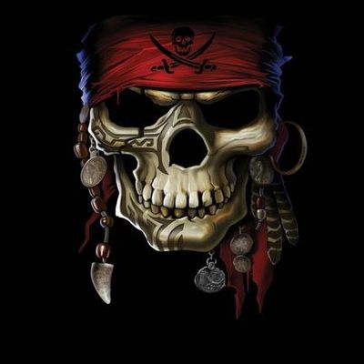 212 Main 1976-16x20-SD Skull Pirate Poster