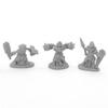 212 Main Bones Bloodstone Gnome Warriors Miniatures, Black - Pack of 3 view 1