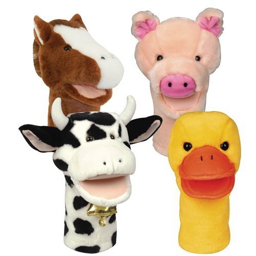 212 Main BigMouth Farm Puppets-Pig Cow Duck Horse