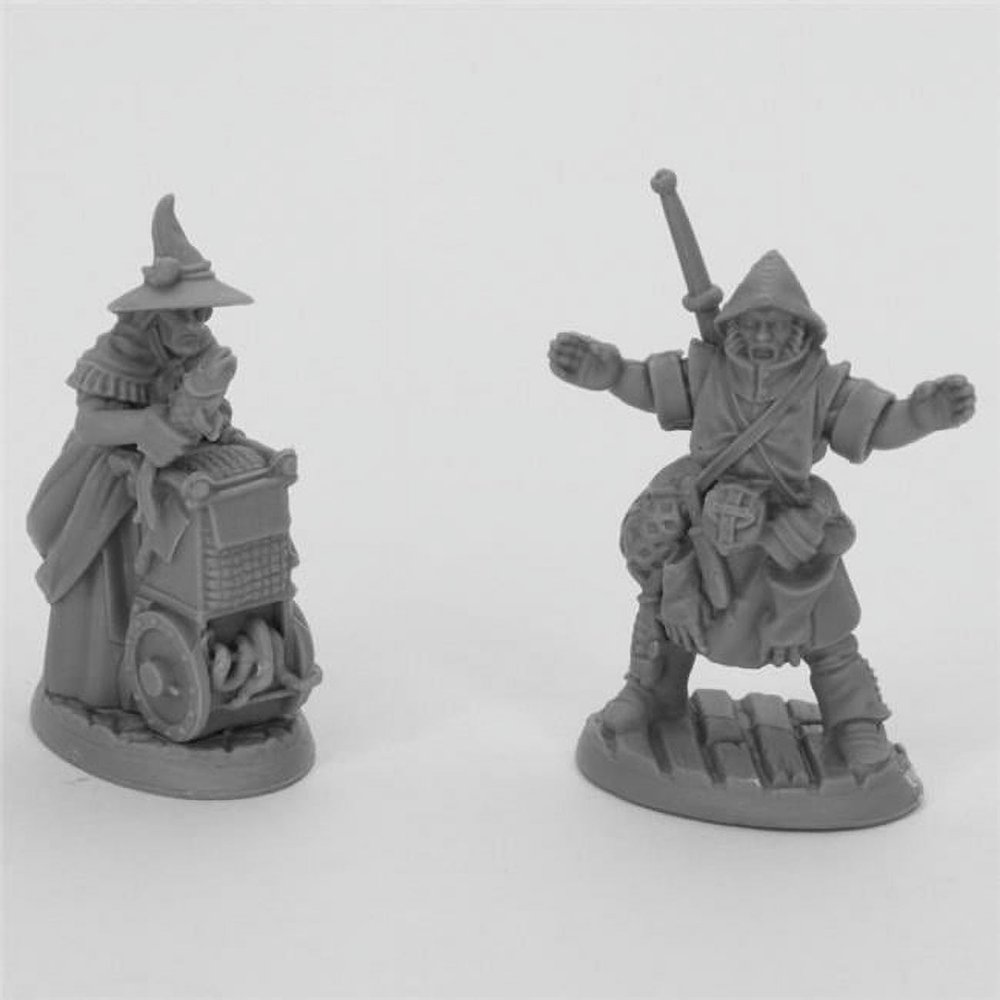 212 Main Bones Dreadmere Fishmongers Miniatures, Black - Pack of 2