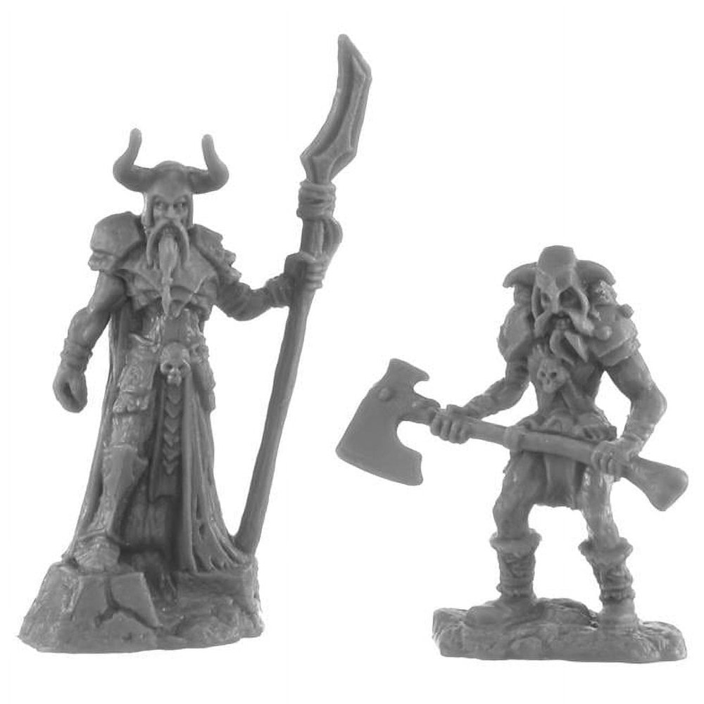 212 Main Bones BK Rune Wight Thane & Jarl Miniature Game - Set of 2