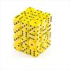 212 Main 25802 Opaque Yellow with Black - 12 mm Six Sided Dice Set of 36 view 1