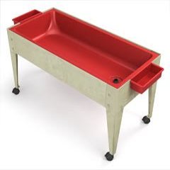 212 Main Red Liner Sand and Water Activity Center with Lid and 4 Casters