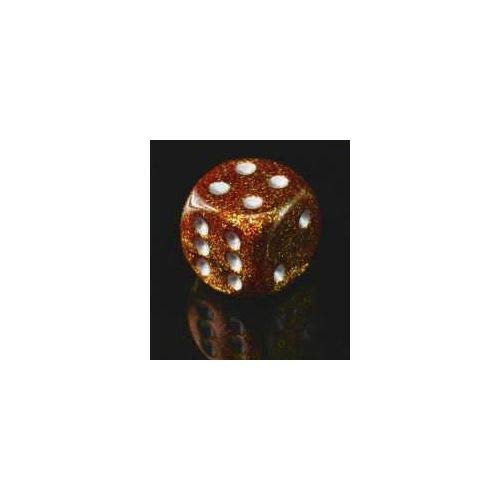 212 Main Glitter Polyhedral 7-Dice Set with Gold & Silver