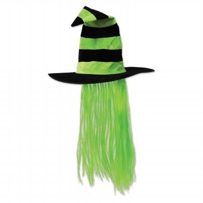 212 Main Witch Hat with Hair - Pack of 6