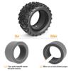 FriHobby 1/10 Scale RC Monster Truck Wheels Tires Set 12mm Hex 2.8 Tires Compatible with Traxxas Stampede Hoss Rustler Redcat Blackout Volcano EPX Brushless Lipo Power 2S-4S (Non-Glued) view 3