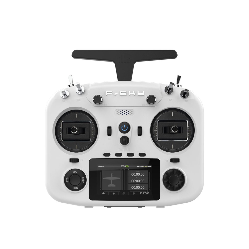 FrSky Twin X14 Dual 2.4G 24CH High-Speed Low-Latency RC Radio System with TW Mode and ACCST D16/ACCESS Transmitter (White)