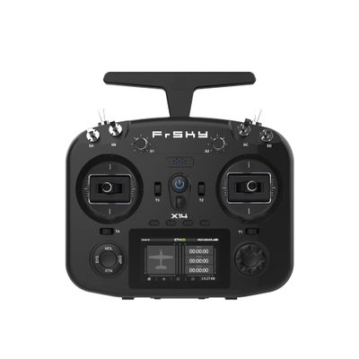 FrSky Twin X14 Dual 2.4G 24CH RC Radio System High-Speed Low-Latency Transmitter with TW Mode and ACCST D16/ACCESS(Black)