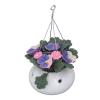 1 : 12 Miniature Dollhouse Plants Realistic Mini Clay Hanging Phalaenopsis Potted Flower Model Decoration view 2