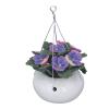 1 : 12 Miniature Dollhouse Plants Realistic Mini Clay Hanging Phalaenopsis Potted Flower Model Decoration view 3