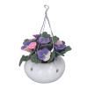 1 : 12 Miniature Dollhouse Plants Realistic Mini Clay Hanging Phalaenopsis Potted Flower Model Decoration view 4