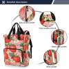 Bulletgxll Strawberry Pattern Diaper Bag Backpack Large Capacity Baby Bags Multi Function Travel Backpack Waterproof Changing Bags view 2