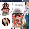 Bulletgxll Strawberry Pattern Diaper Bag Backpack Large Capacity Baby Bags Multi Function Travel Backpack Waterproof Changing Bags view 4