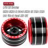 RCMYou RC 1.9 Tires & 1.9 Beadlock Wheels Adjustable 4 Offsets Rims for 1/10 TRX4 TRX6 SCX10 D90 Gen8 VS4-10 MST CFX RC Crawler Car,1.9 Beadlock Wheels Adjustable 4 Negative Offsets Rims,Red view 2