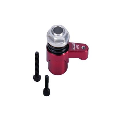 Aluminum 7075 20T Servo Horn with Built-in Spring for Losi 1/18 Mini LMT 4X4 Brushed Monster Truck RTR-LOS01026 Upgrade Parts - Red