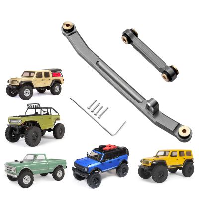 GoHobby Aluminum Steering Rod Links Set High Tightening Linkage for Axial SCX24 Gladiator Deadbolt C10 Bronco JLU B17 1/24 RC Crawler Upgrades