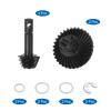 uxcell Steel Diff Gear, 33T 8T Helical Gear RC Car, 2 Sets for SCX10 Crawler Truck Car Upgrades Parts Accessories view 3