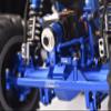 Aluminum 7075 20T Servo Horn with Built-in Spring for Losi 1/18 Mini LMT 4X4 Brushed Monster Truck RTR-LOS01026 Upgrade Parts - Blue view 4