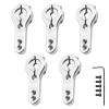 5 Pack GoHobby 25T Aluminum Servo Horns M3 Threads for RC Crawlers Cars Trucks Buggies view 1