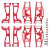 AllinRC 6061-T6 Aluminum Suspension Arms  Front & Rear Upper/Lower Link Set for Traxxas X-Maxx 89076 89086 (Replacement for WideMaxx 8995/8998/8999, Red, 8PCS) view 1