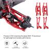 AllinRC 6061-T6 Aluminum Suspension Arms  Front & Rear Upper/Lower Link Set for Traxxas X-Maxx 89076 89086 (Replacement for WideMaxx 8995/8998/8999, Red, 8PCS) view 3