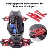 AllinRC 6061-T6 Aluminum Suspension Arms  Front & Rear Upper/Lower Link Set for Traxxas X-Maxx 89076 89086 (Replacement for WideMaxx 8995/8998/8999, Red, 8PCS) view 4