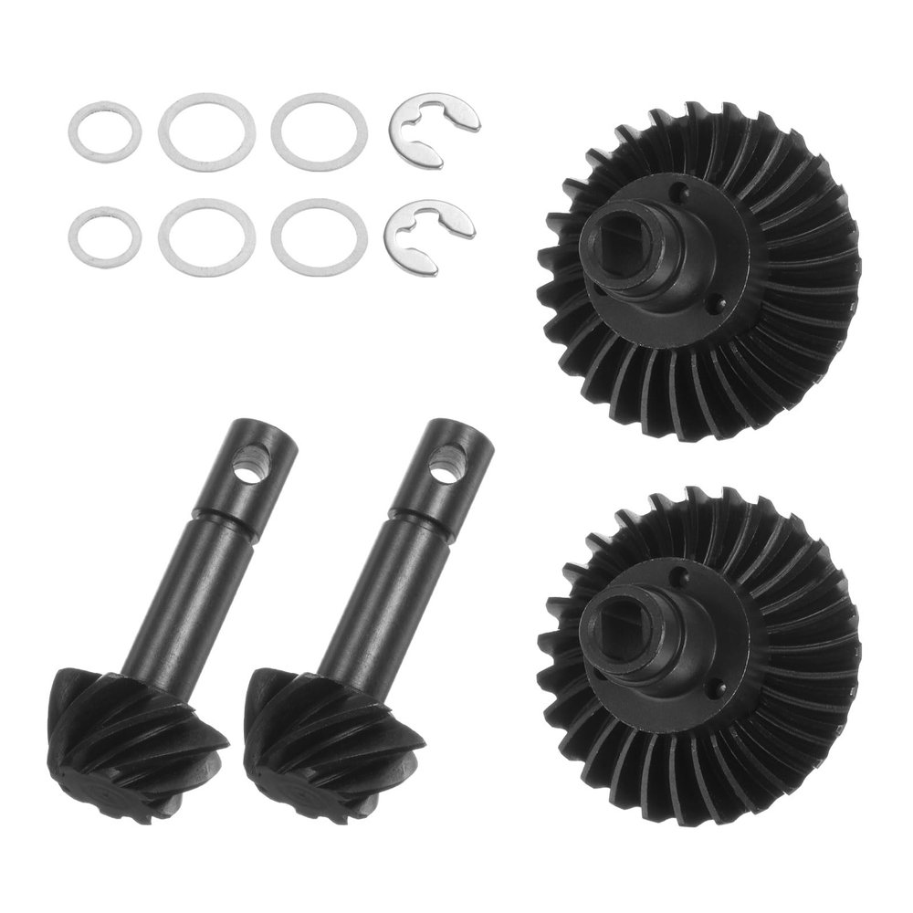 uxcell Steel Diff Gear, 27T 8T Helical Gear RC Car, 2 Sets for SCX10 Crawler Truck Car Upgrades Parts Accessories