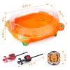 COCOFOX Burst Set, 12 Battling Tops 3 Launcher and 1 Stadium, Toys for 6 Year Old Boys & Girls & Up (Amazon Exclusive) Orange view 4