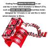 RCMYou Cooling Fans 30mm 27000rpm Motor Fan with Metal Heatsink 4068 4076 4082 4092 Brushless Motor Heatsink Update Parts for 1/8 RC Car 40mm 42mm Brushless Motors,Red view 2