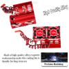 RCMYou Cooling Fans 30mm 27000rpm Motor Fan with Metal Heatsink 4068 4076 4082 4092 Brushless Motor Heatsink Update Parts for 1/8 RC Car 40mm 42mm Brushless Motors,Red view 4