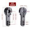 5 Pack Hobbyfire 25T Metal Servo Horns M3 Threads Steering Arm for RC Crawler Car Truck Buggy Parts view 3