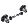 GoHobby Steel 12T/24T Overdrive Gears Helical Gear Set for TRX4M TRX4MT Upgrades 1/18 RC Crawler, Front & Rear (4-Pack) view 1