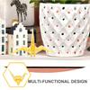 Baluue Crystal Origami Crane Model, Desktop Origami Crane Figure Transparant Animal Statue Paper Crane Decor Children Origami Crane Toys Orange Ornaments view 3