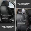 3DLEATHER for Toyota Camry 2023 All Season Front Seats Cover, 360 Full Coverage Customized Seat Protectors Airbag Compatible, Waterproof & Non-Slip (Black & Coffee/Standard Style) view 2