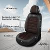 3DLEATHER for Toyota Camry 2023 All Season Front Seats Cover, 360 Full Coverage Customized Seat Protectors Airbag Compatible, Waterproof & Non-Slip (Black & Coffee/Standard Style) view 3