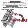 RCMYou Cooling Fans 30mm 27000rpm Motor Fan with Metal Heatsink 4068 4076 4082 4092 Brushless Motor Heatsink Update Parts for 1/8 RC Car 40mm 42mm Brushless Motor,Titanium view 2