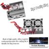 RCMYou Cooling Fans 30mm 27000rpm Motor Fan with Metal Heatsink 4068 4076 4082 4092 Brushless Motor Heatsink Update Parts for 1/8 RC Car 40mm 42mm Brushless Motor,Titanium view 4