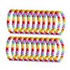 Holibanna 40pcs Tropical Luau Garland Necklace Hawaii Flowers Necklace for Beach Gatherings Celebrations view 2
