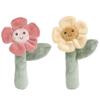 MON AMI Soft Baby Rattle Toy Set of 2 Pcs | 6-Inch Flower Shaped Plush Stuffed Rattle for Newborns | Sensory Development Toy for Infants & Toddlers | Ideal Gift for Baby Showers & Birthdays view 1